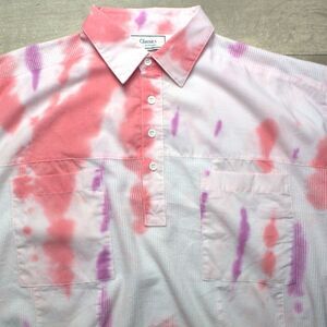 Classics by Palmland Shirt Mens L Polo Vintage Golf Tie Dye